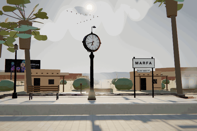 Station clock loop